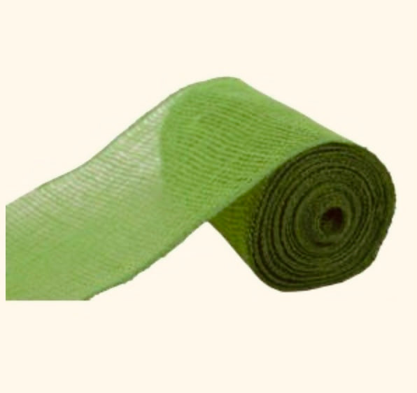 6”x10 Yards Lime Green Burlap Garland Jute Net