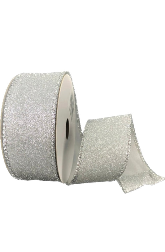 Wired Silver All Flat Glitter- 1.5”x10 Yards