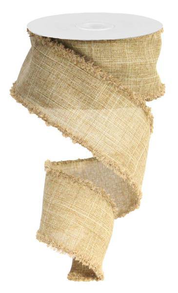 Wired Royal Burlap Drift Ribbon- 2.5”x10 Yards
