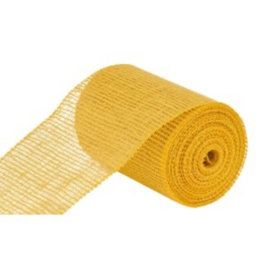 6”x10 Yards Yellow Burlap Garland Jute Net