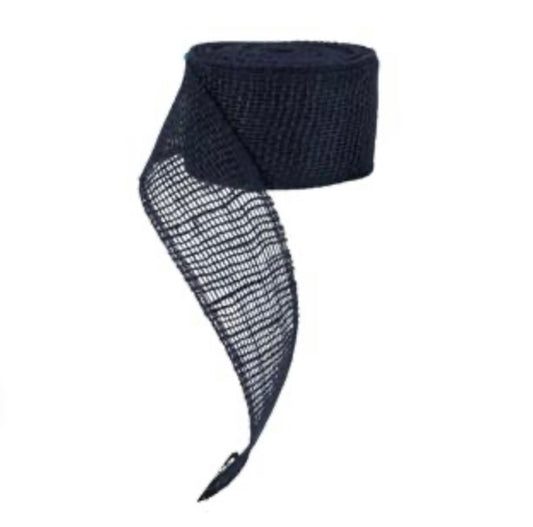 2.5”x10 Yards Navy Blue Burlap Garland Jute Net