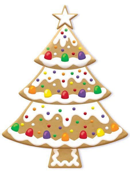 Gingerbread Christmas Tree Metal Embossed Wreath Sign-12.5”