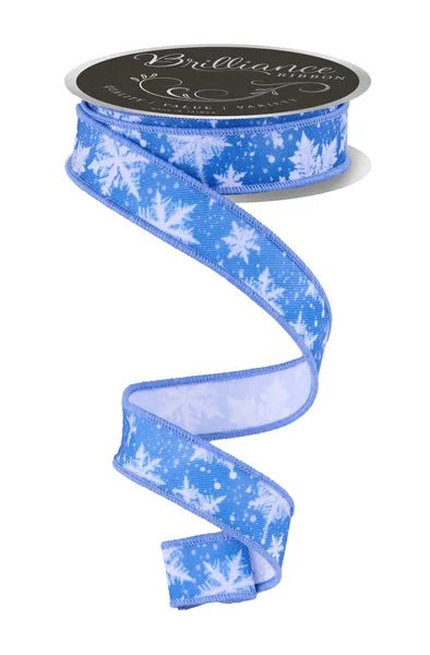 Wired Snowflake Ribbon- 7/8”x10 Yards