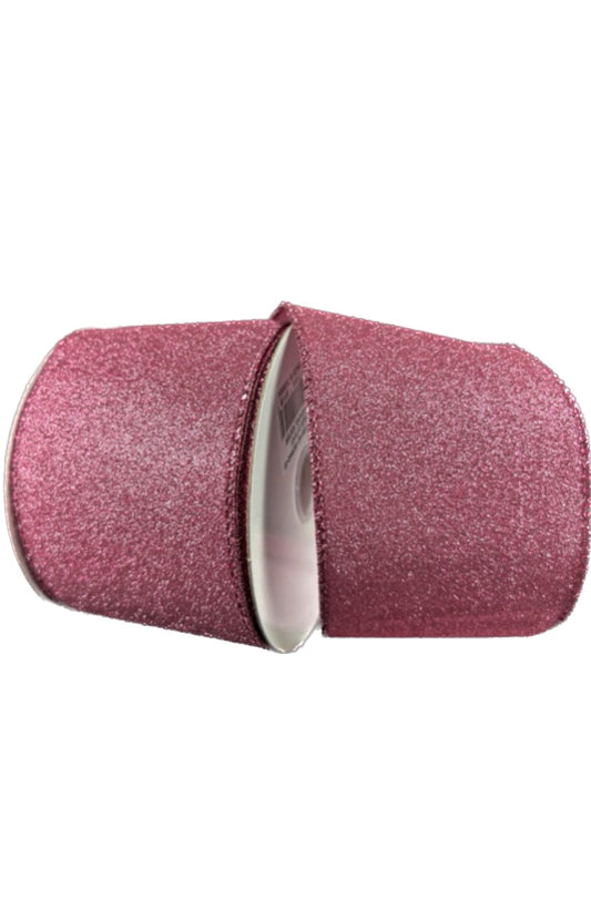 Wired Pink All Flat Glitter- 2.5”x10 Yards