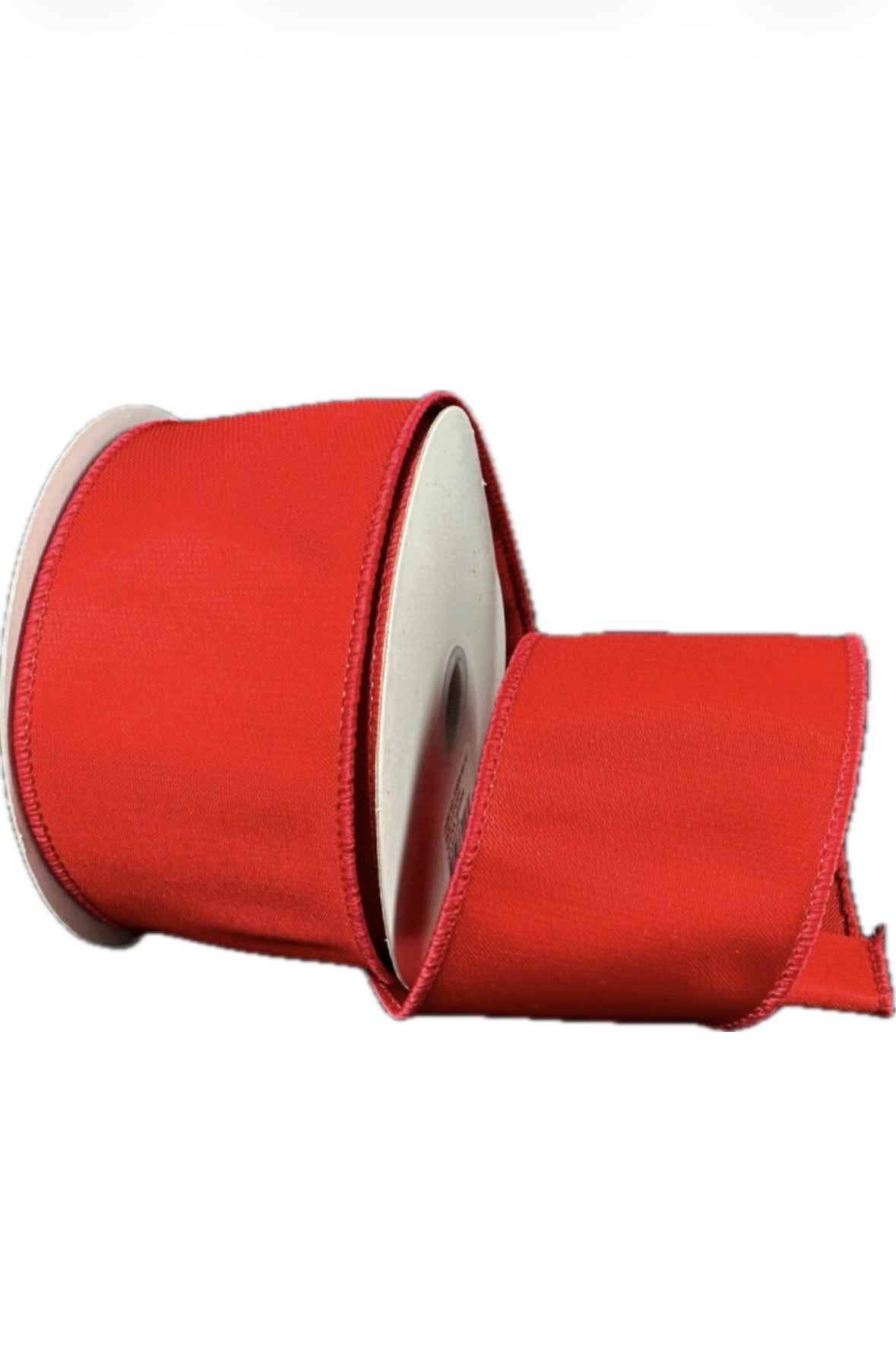Wired Red Susannah Satin Ribbon-2.5”x10 Yards