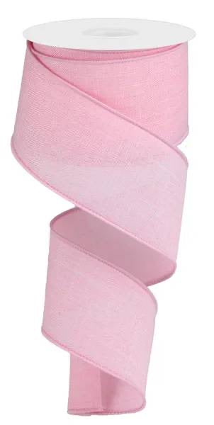 Wired Pink Royal Burlap Ribbon-2.5”x10 Yards