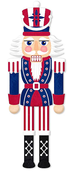 12”x4” Uncle Sam Nutcracker Wreath Sign