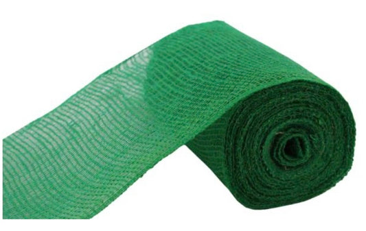 6”x10 Yards Emerald Green Burlap Garland Jute Net