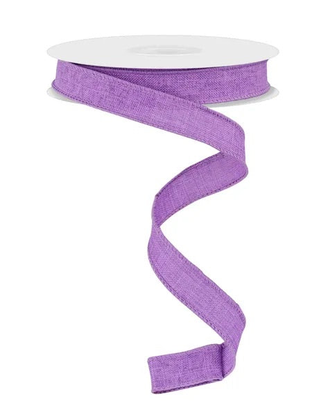 Wired Purple Royal Burlap Ribbon- 5/8”x10 Yards