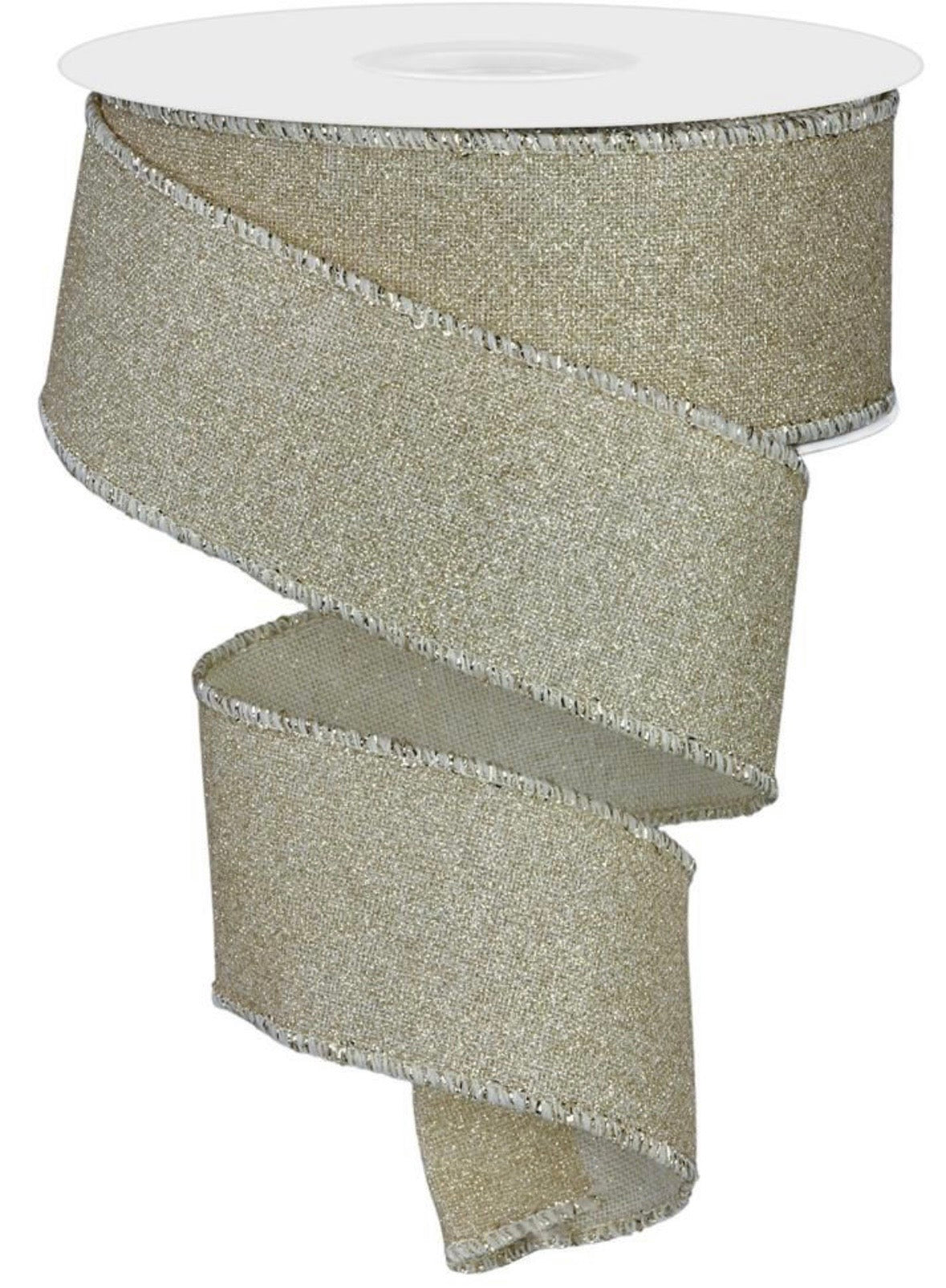 Wired Gold Glitter Ribbon-1.5”x 10 Yards