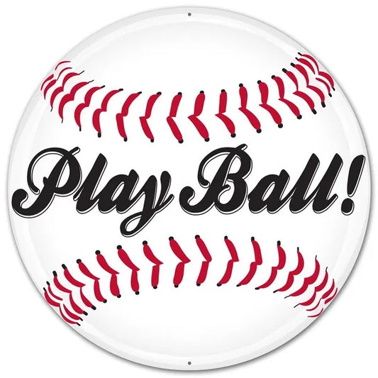 12” Round Play Ball Wreath Sign