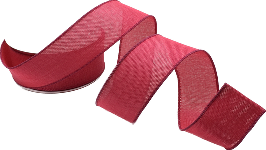 10 Yards - 1.5” Wired Hot Pink Ribbon