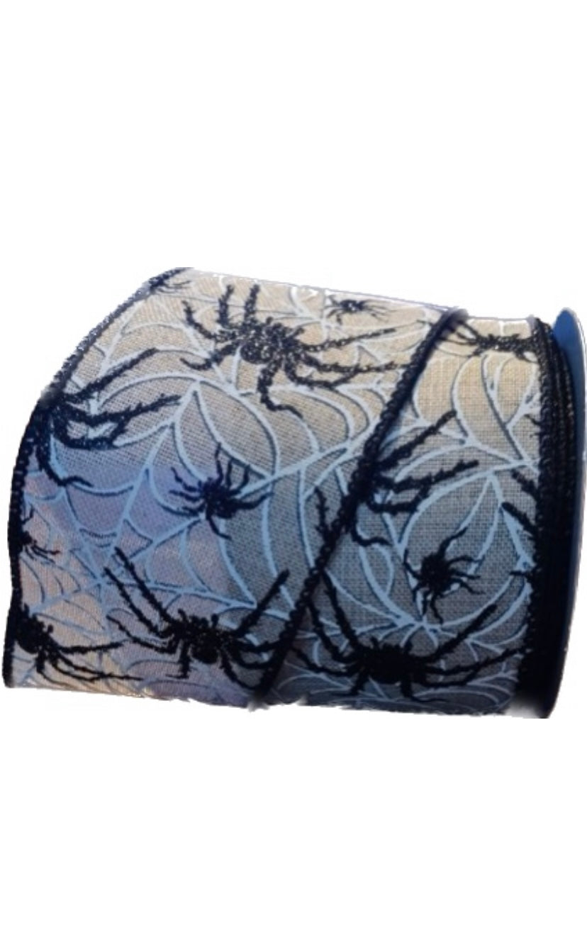 Wired Spider Web Ribbon-2.5”x10 Yards