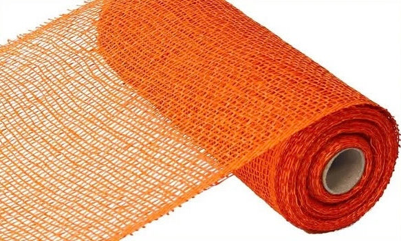 Orange Poly Burlap-10”x10 Yards
