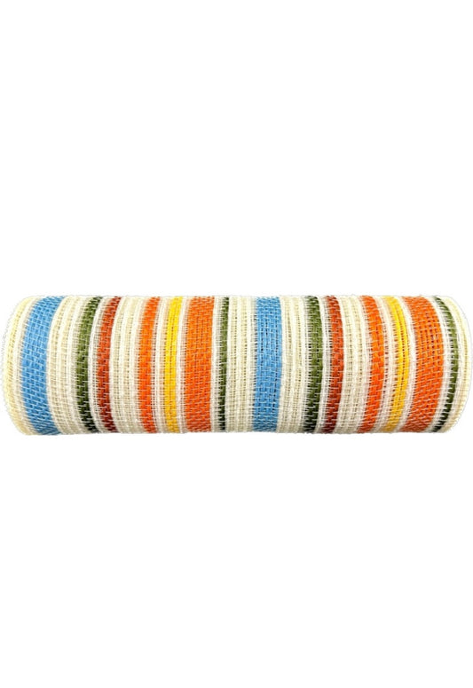 Multicolor Stripe Mesh-10”x10 Yards