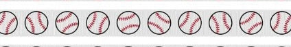 Unwired Baseball Ribbon-7/8”x25 Yards
