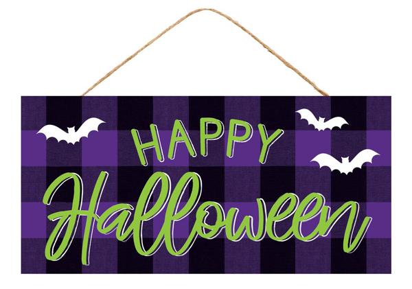 12.5”x6” Happy Halloween Wreath Sign