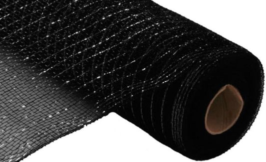 10”x10yd Black Deco Poly Mesh