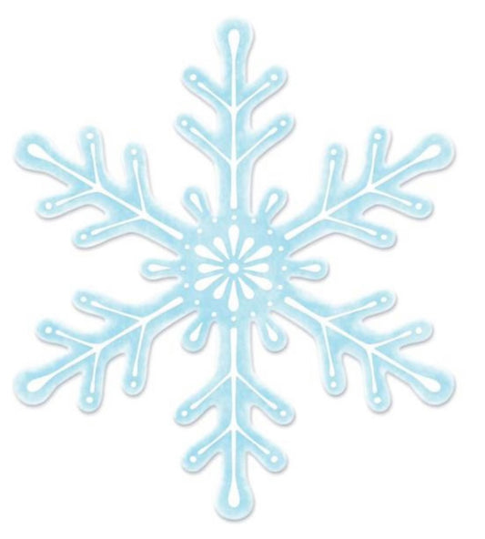 12”x10.5” Metal Snowflake Winter Wreath Sign