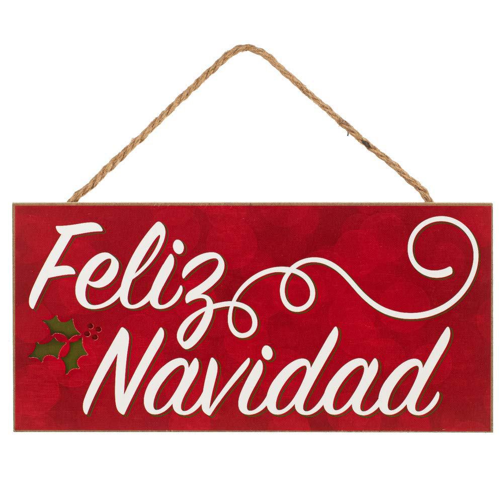 12.5”x6” Feliz Navidad Wreath Sign