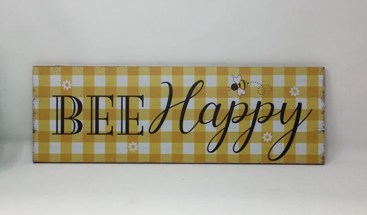 18”x6” Bee Blessed Wreath Sign