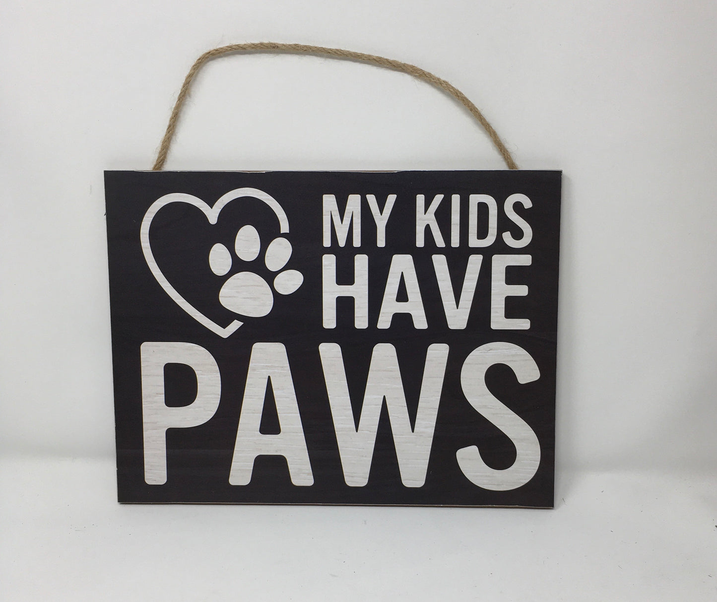 10”x7.5” My Kids Have Paws Wreath Sign