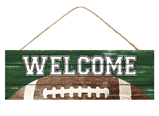 15”x5” Welcome Football Wreath Sign