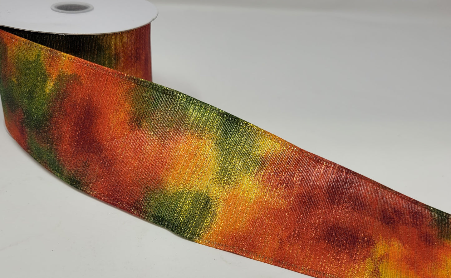 10 Yards - 2.5” Wired Fall Tie Dye Ribbon