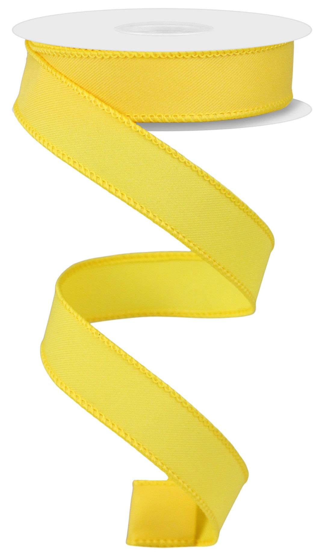 10 Yards - 7/8" Wired Yellow Ribbon