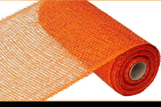 10"x10YD Orange Poly Burlap