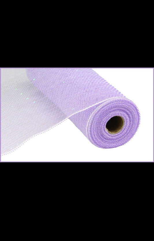 10.5"x10 Yards Lavender Iridescent Foil Mesh