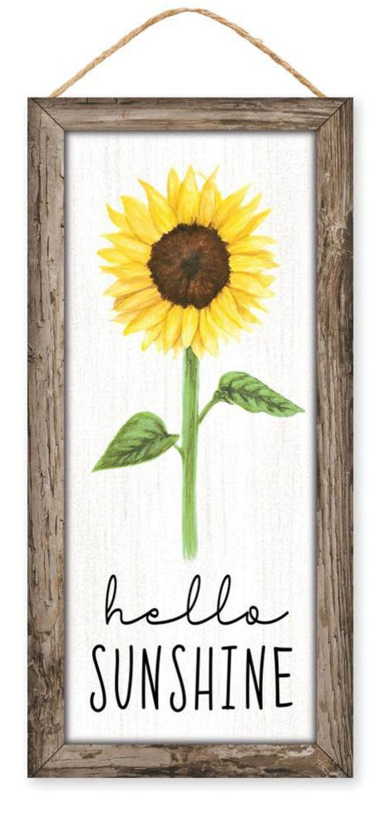 12.5"x6" Hello Sunshine Wreath Sign