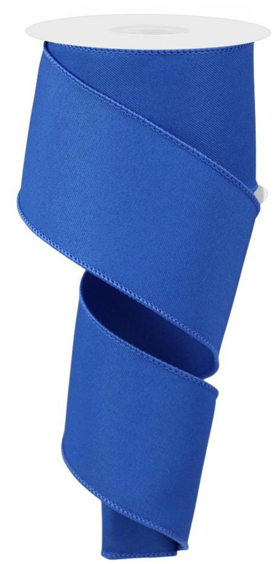 10 Yards - 2.5" Wired Solid Royal Blue Ribbon