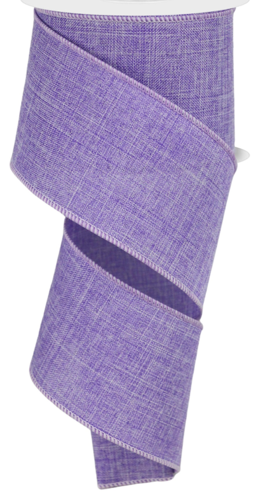 10 Yards - 2.5” Wired Lavender Linen Ribbon