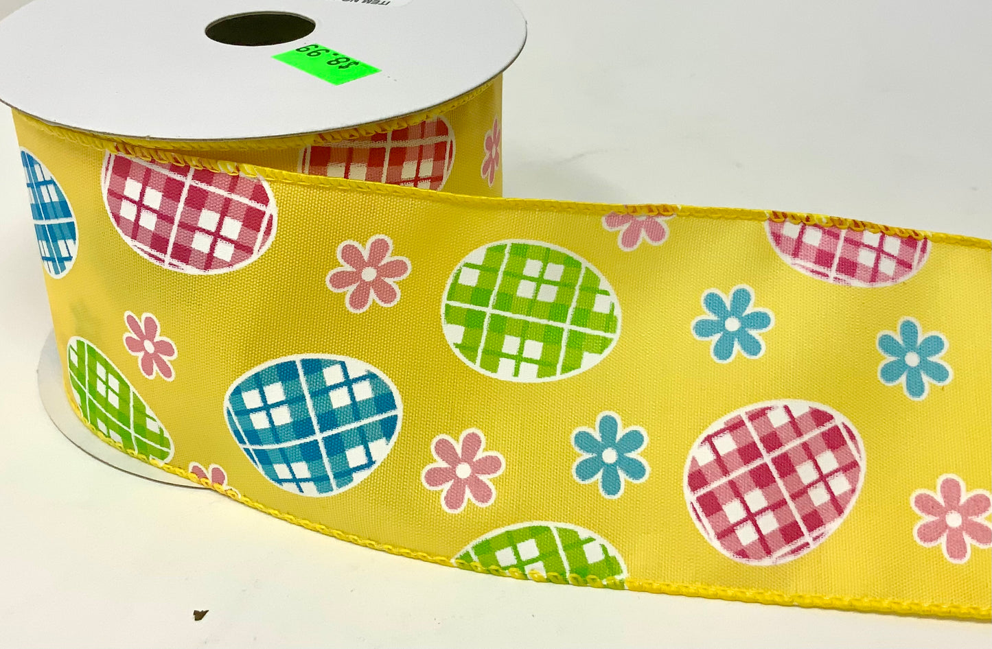 10 Yards - 2.5” Wired Easter Egg Ribbon