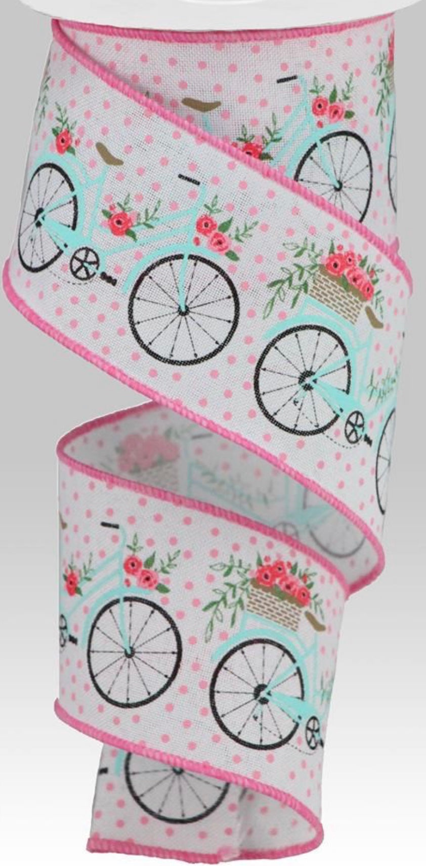 10 Yards - 2.5” Wired Spring Bicycle Ribbon