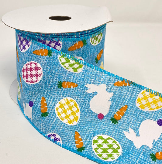 10 Yards - 2.5” Wired Easter Ribbon