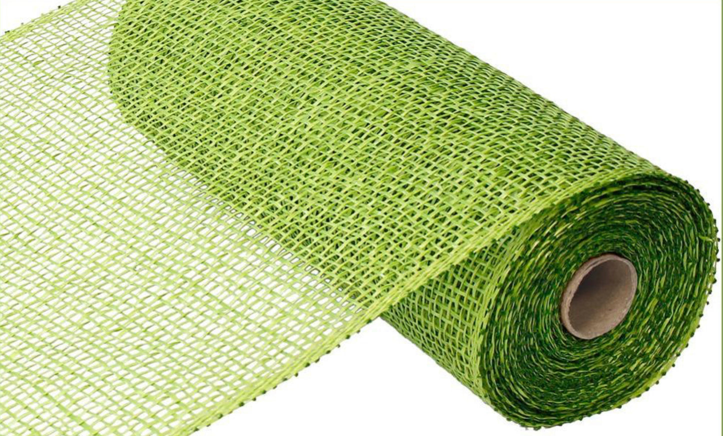 10”x10yd Lime Green Poly Burlap Mesh