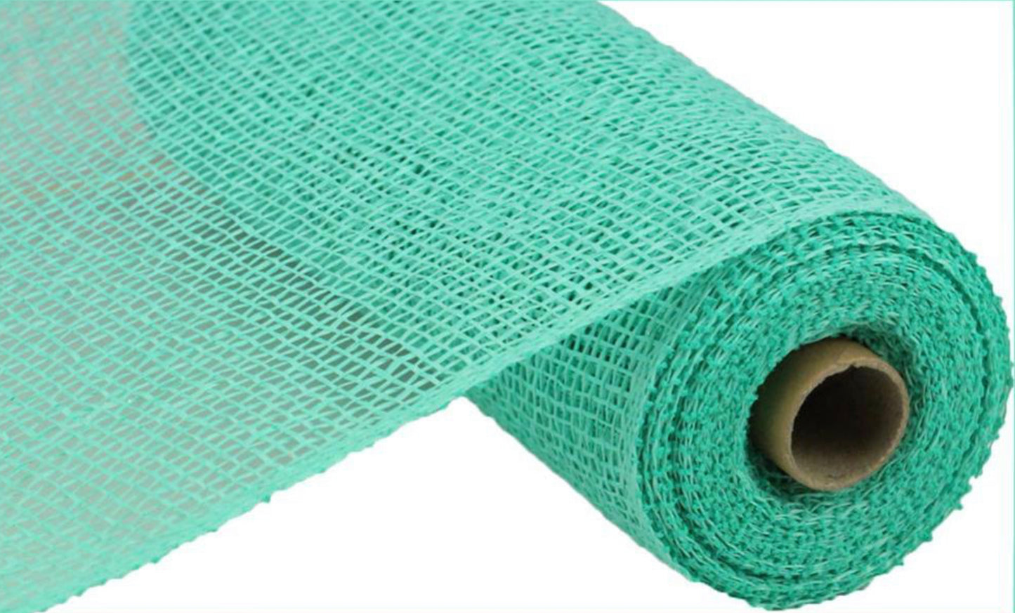 10”x10yd Mint Green Poly Burlap Mesh