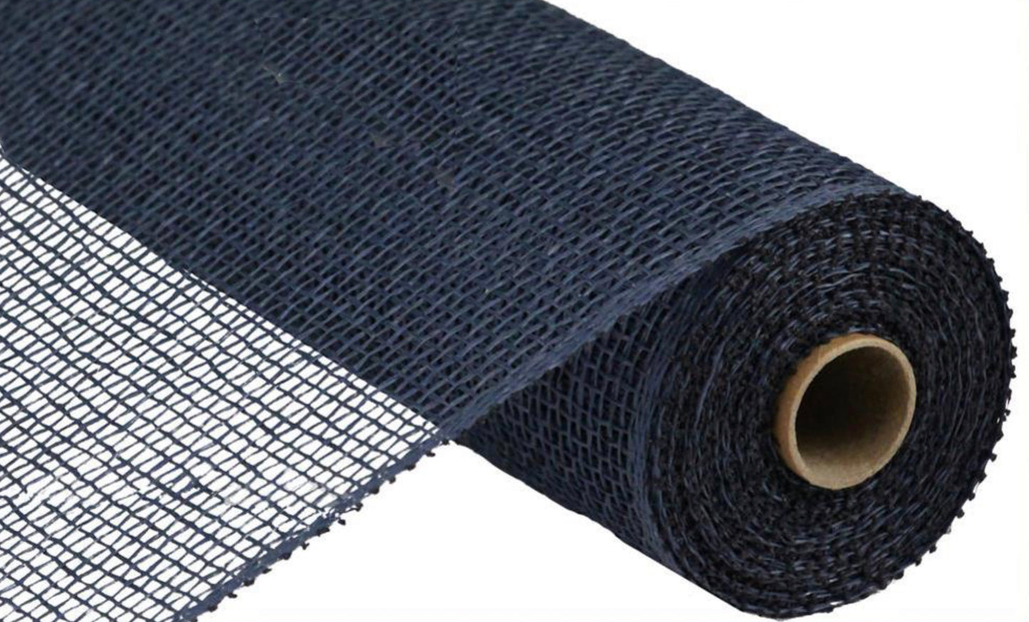 10”x10yd Navy Blue Poly Burlap Mesh