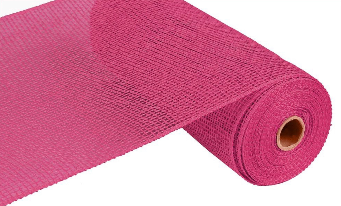 10”x10yd Fuchsia Poly Burlap Mesh