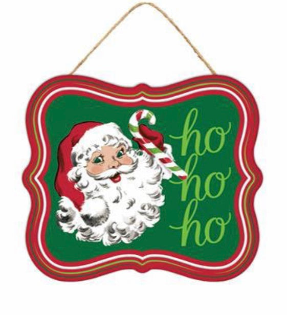 7”x6” Santa Claus Wreath Signs