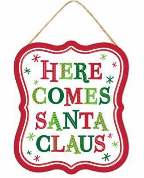 7”x6” Santa Claus Wreath Signs